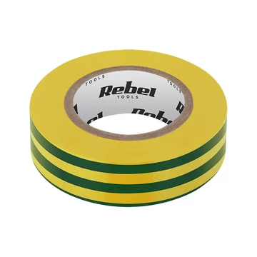 NAR0429 Szigetelőszalag, zöld-sárga 0,13x19x10Y