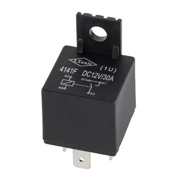 PRE0005 Autós relé LR4141 12V 5PIN 30A