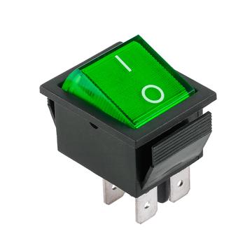 PRK0006D Billenőkapcsoló, kétállású ON-OF, zöld, 250V 16A,  IRS-201-1A