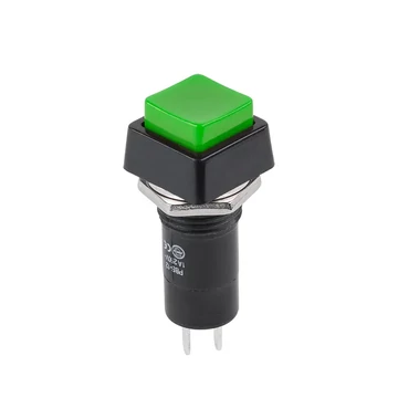 PRK0013D Nyomógombos kapcsoló, kétállású ON-OF,Zöld 250V 1A