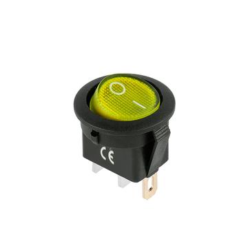 PRK0018E Billenőkapcsoló Kétállású, ON-OFF Sárga, 12V 20A IRS 101-8C/D