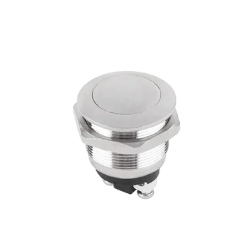 PRK0052 Nyomógomb, záró, Ezüst 250V 2A
