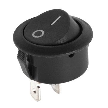PRK0081 Billenőkapcsoló kétáláású ON-OF, fekete 250V 6A R5 0-1
