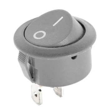 PRK0082 Billenőkapcsoló kétáláású ON-OFF, szürke 250V 10A R5 0-1