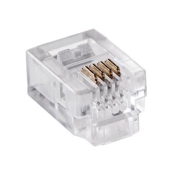 TEL0002 Krimpelhető telefondugó 6P4C