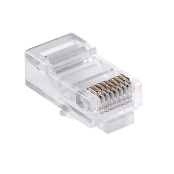 TEL0004-1 Krimpelhető UTP dugó, RJ45 8P8C, tömör vezetékre