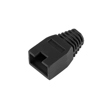 Törésgátló RJ45 csatlakozóra, fekete