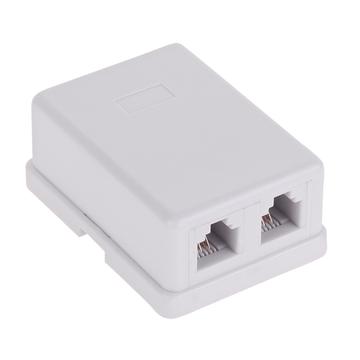 TEL0020 Telefon falialjzat, dupla, 2x6P4C
