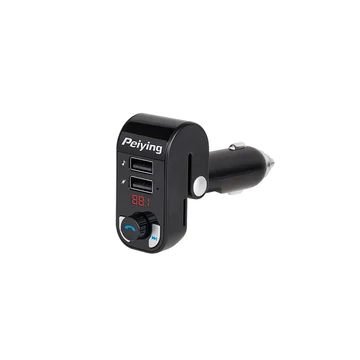 URZ0466 FM Transmitter és USB töltő Bluetooth kihangosítással, Peiying