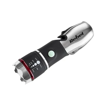 URZ0919 Multifunkciós LED elemlámpa, üvegtörővel és övvágóval, 3W