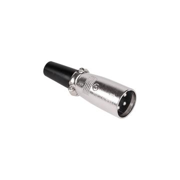 WTY0043 Forrasztható XLR dugó kábelre, 3 pólusú, fém