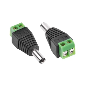 WTY0622 Szerelhető DC dugó kábelre, műanyag, csavarható 5,5x2,1mm