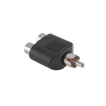 ZLA0305 RCA elosztó, 1RCA dugó - 2RCA aljzat, műanyag