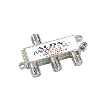 ZLA0371 Koax kábel elosztó, splitter, F csatlakozós, 3 kimenet, 5-900MHz