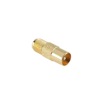 ZLA0460-1 Antenna dugó, koax dugó - F aljzat, aranyozott, réz