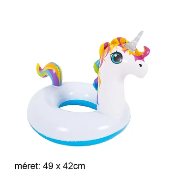 Állat figurás gyerek úszógumi unikornis 49x42cm Sunclub