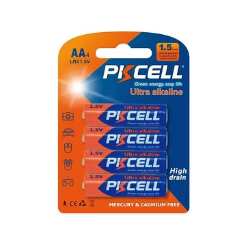 BAT-PK39 PKCELL AA Ultra alkáli elem, R06 4db/bliszter