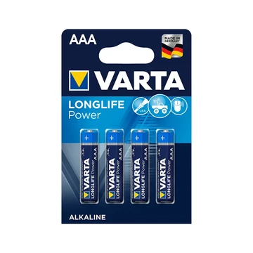 BAT0236 VARTA Longlife AAA alkáli elem, R03 4db/bliszter