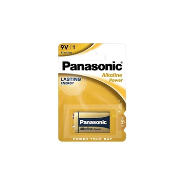 BAT0295 PANASONIC BRONZE 9V alkáli elem, 1db/bliszter