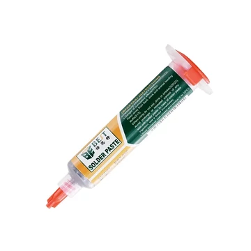 BST-510 Közepes hőmérsékletű, óntartalmú forrasztó paszta 10ml, Sn63/Pb37 183°C