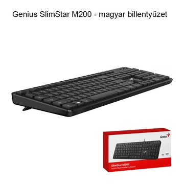 COM0191 Genius SlimStar M200 magyar billentyűzet, USB