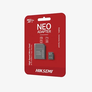 COM0317-8 Hiksemi Neo 8GB Micro SD kártya, 92MB/s +SD adapter