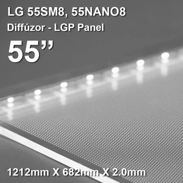 Diffúzor panel LG 55coll LED TV-be, 55SM sorozat, 1212x682x2mm