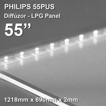 Diffúzor panel Philips 55coll LED TV-be, 55PUS8503, 55PUS7803, 1218x690x2mm