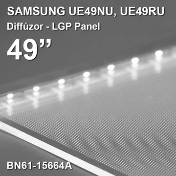 Diffúzor panel Samsung 49coll LED TV-be, BN61-15664A, 1080x606x2,5mm