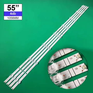 Háttérvilágítás Hisense 55coll 8LED 3V 4db/csomag