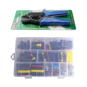 Hermetikus, vízmentes csatlakozó készlet krimpelő szerszámmal