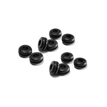 KA0001 Kábelátvezető gumigyűrű, fekete, 5mm, 10db/csomag