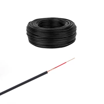 KAB0199B Kábel 1RCA, fekete HQ, 100m/tekercs