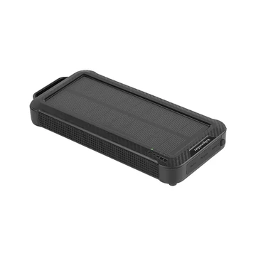 KM0910 Krüger&amp;Matz 10000mAh Power Bank, vezeték nélküli töltés, szolár (Li-Poly)