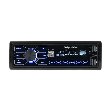 KM2013 Krüger&amp;Matz Autórádió FM/BT/USB/MicroSD/AUX/RDS, 4x50W, távirányító