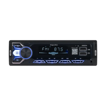 KM2014 Krüger&amp;Matz Autórádió FM/BT/USB/MicroSD/AUX/RDS, 4x15W, távirányító