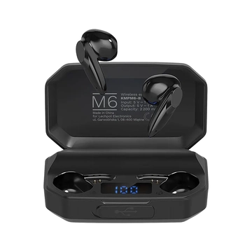 KMPM6-B Krüger&Matz Sztereó bluetooth fülhallgató, fekete színű, M6