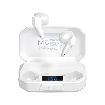 KMPM6-W Krüger&amp;Matz Sztereó bluetooth fülhallgató, fehér színű, M6