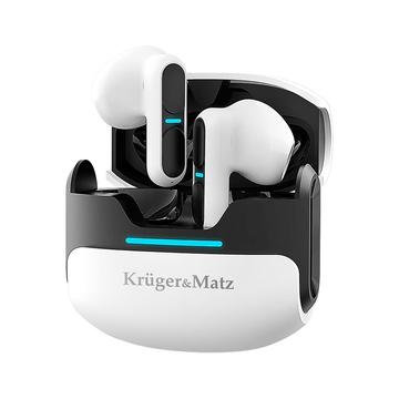 KMPM8-W Krüger&amp;Matz M8 Sztereó bluetooth fülhallgató, fehér színű