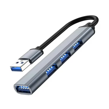 KOM0752C 4 portos USB HUB, 1db USB 3.0 és 3db USB 2.0 aljzat