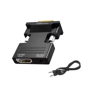 KOM0843A HDMI - VGA adapter, HDMI bemenet - VGA és audió kimenet