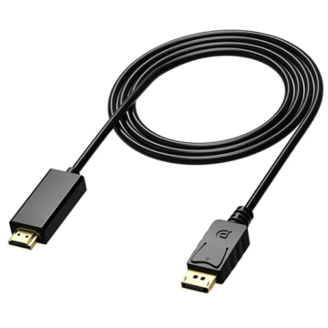 KOM0850-1,8 Displayport - HDMI kábel, Displayport dugó - HDMI dugó (4K)
