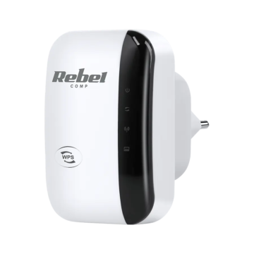 KOM1030 Wi-Fi erősítő, 300Mbps, RJ45 csatlakozással, REBEL