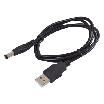 KOM5015 USB DC kábel, 5,5x2,1mm csatlakozóval, 1 m