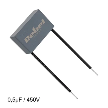 Kondenzátor villanymotorhoz 0,5uF/450V vezetékes MKSP-8