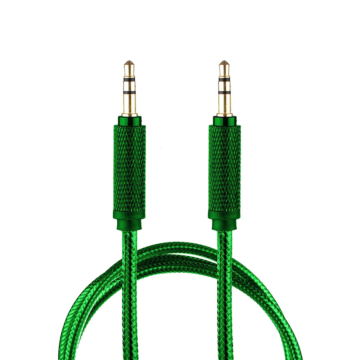 KPO2743GR Jack kábel, 3,5mm sztereó jack dugó - dugó, zöld, 1,5m