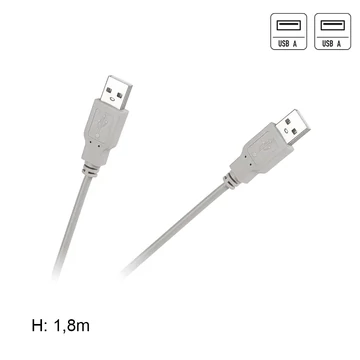 KPO2782-1,8 USB kábel, USB-A dugó - dugó, 1,8m