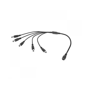 KPO2918 DC tápelosztó, 1 aljzat - 5 dugó, 5,5x2,1mm