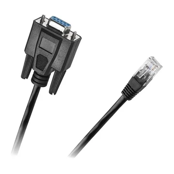KPO3432-1,8 RS232 - RJ45 kábel, RS232 alzat - RJ45 dugó, 1,8m