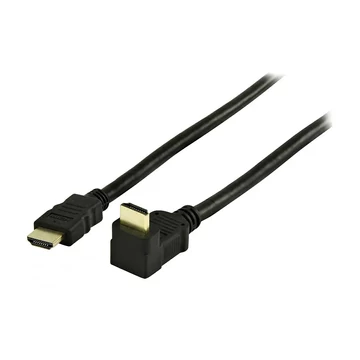 HDMI - HDMI kábel 90fokos pipa csatlakozóval, 1,5m